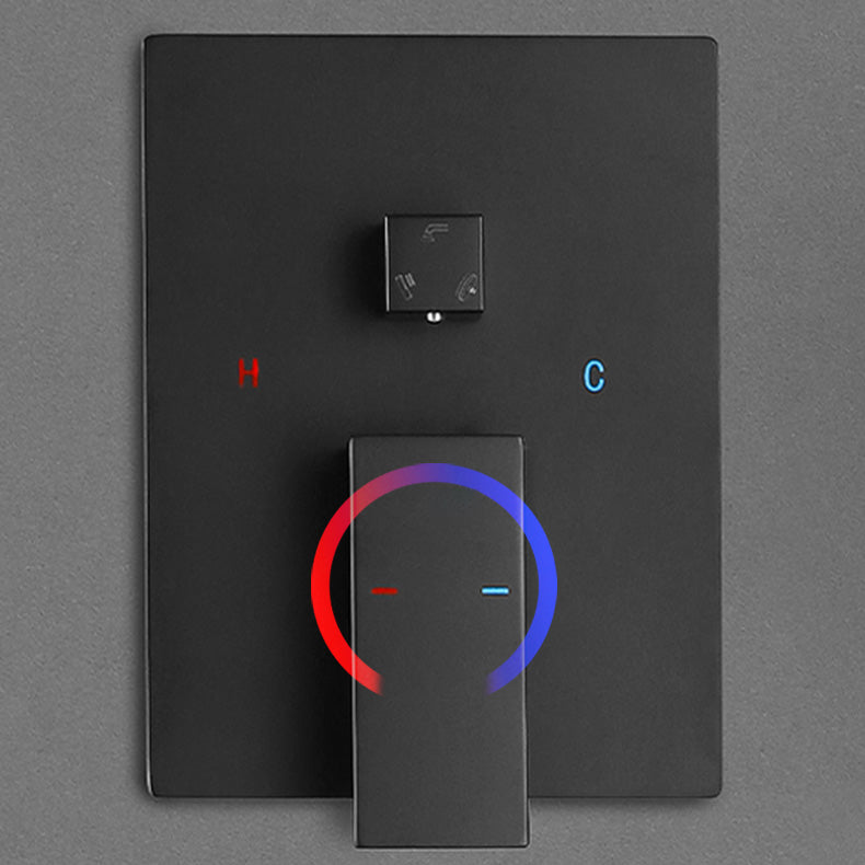 Modern Bathroom Faucet One Handle Copper Wall Mounted Bathtub Faucet