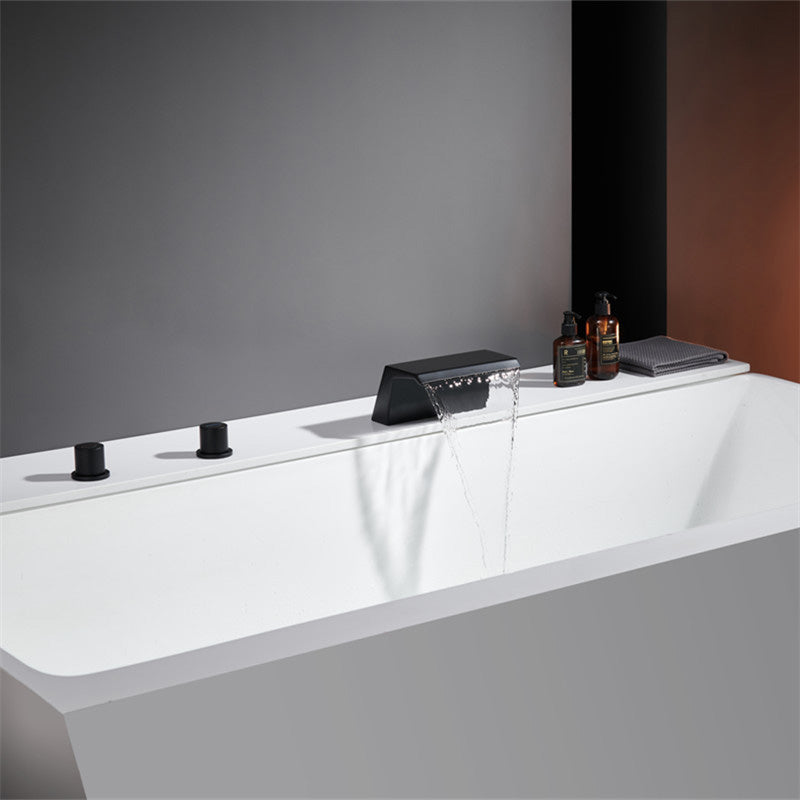 Modern Roman Bathtub Faucet Two Handle Copper Roman Tub Faucet Set
