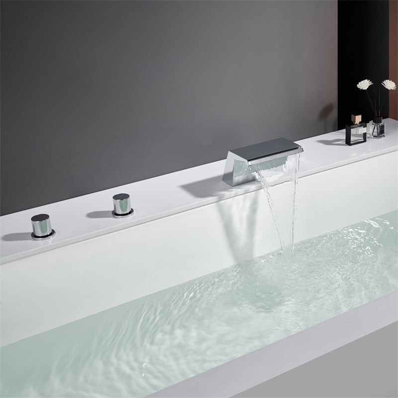 Modern Roman Bathtub Faucet Two Handle Copper Roman Tub Faucet Set