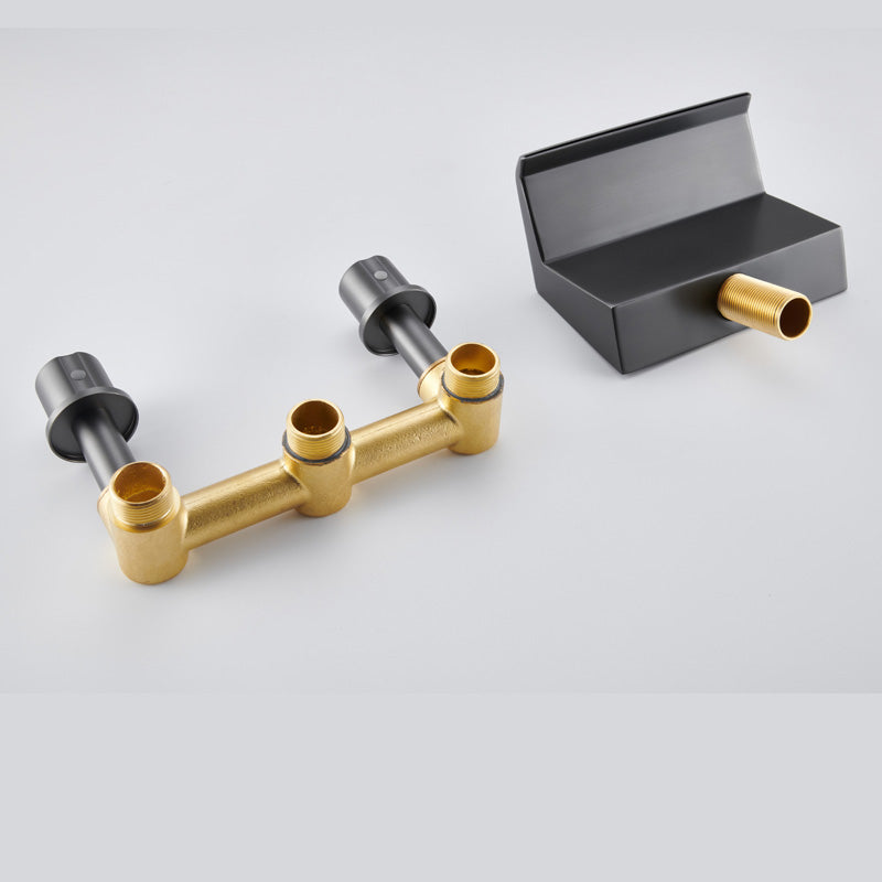 Modern Roman Bathtub Faucet Two Handle Copper Roman Tub Faucet Set