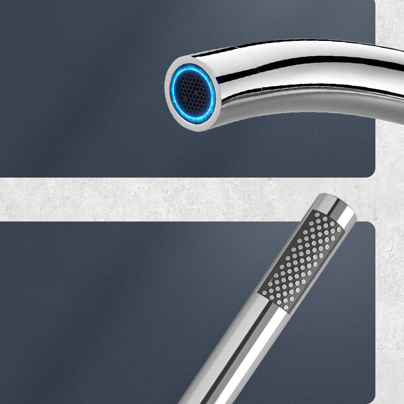 Modern Freestanding Bathtub Faucet One Handle Copper Freestanding Tub Filler Trim