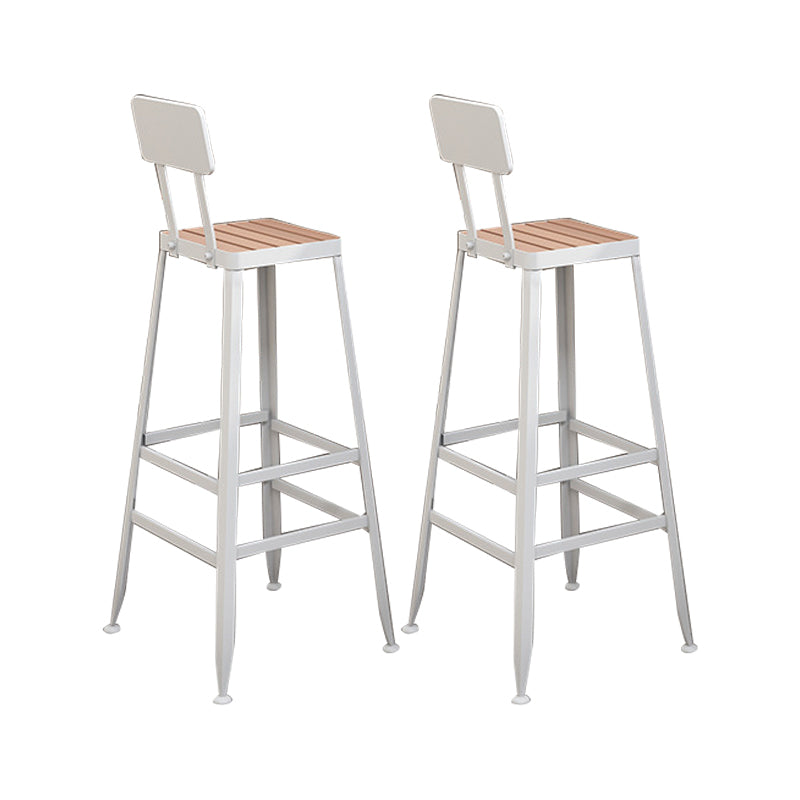 1/2/5 Pieces Modern Bar Table Set Rectangle Plastic Wood Counter Table with High Stools