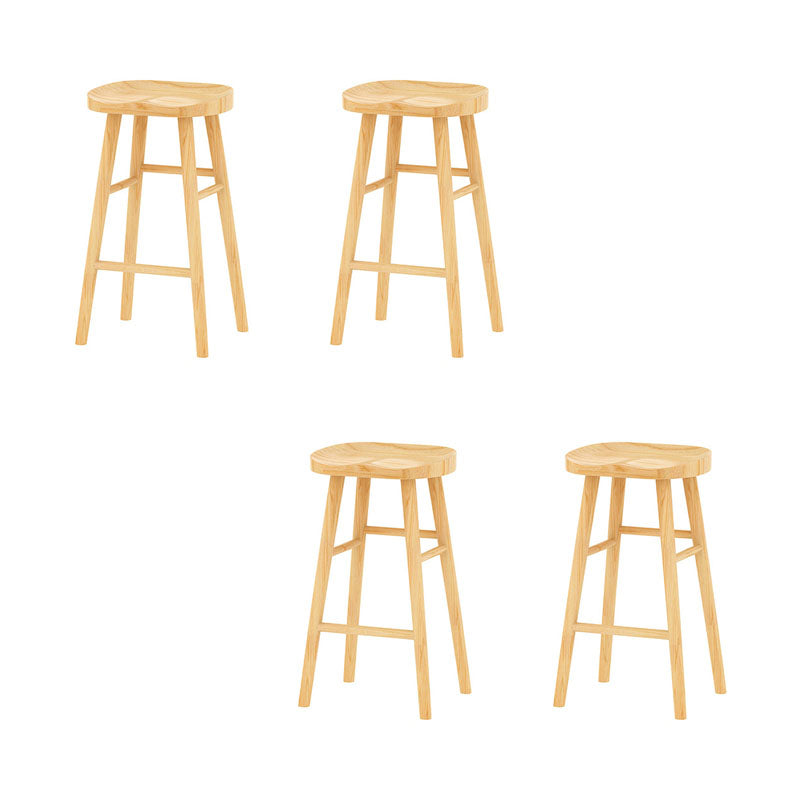 1/4/5/9 Pieces Modern Bar Table Set Rectangle Bar Table with Wooden Stools