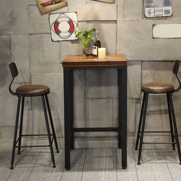 Contemporary Bar Stool and Table Set 1/2/4/5 Pieces Table and Stool Set