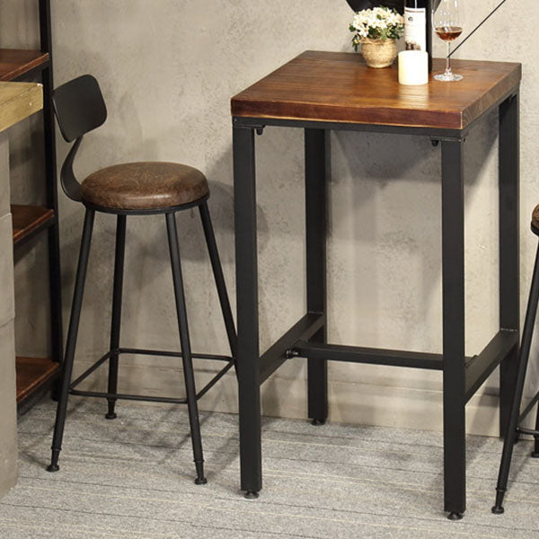 Contemporary Bar Stool and Table Set 1/2/4/5 Pieces Table and Stool Set