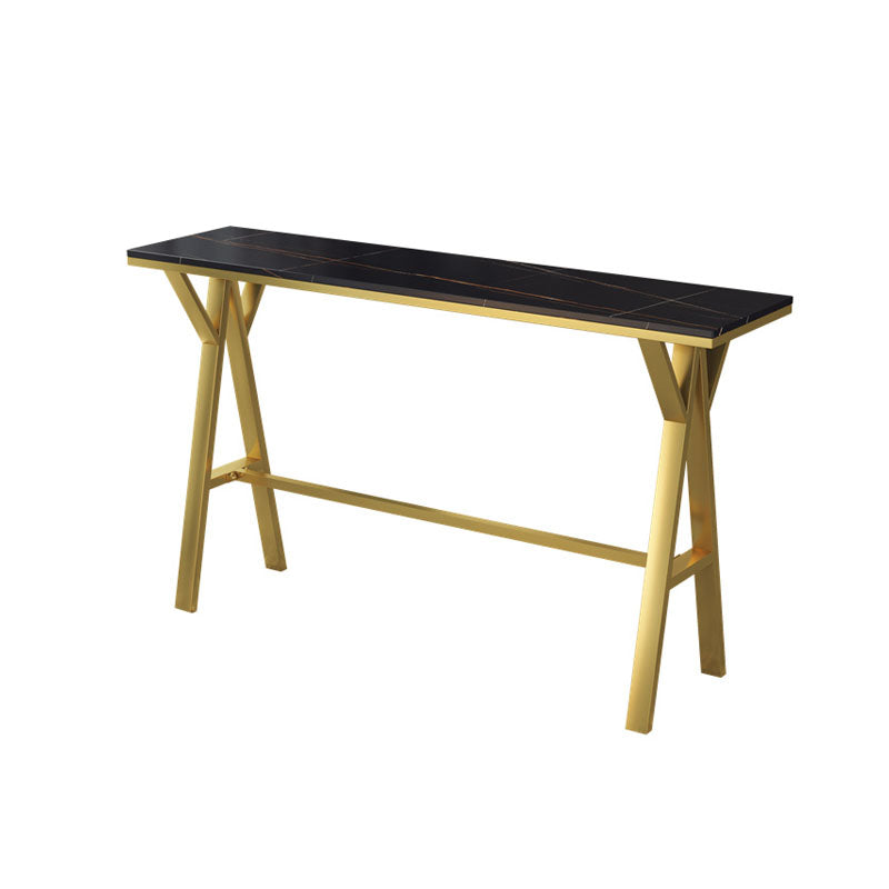 Rectangular Bar Table and Stools Glam 1/3/5 Pieces Pub Table Set