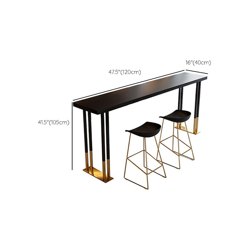 Glam Table and Stool 1/2/3/5 Pieces Solid Wood Pub Table Set