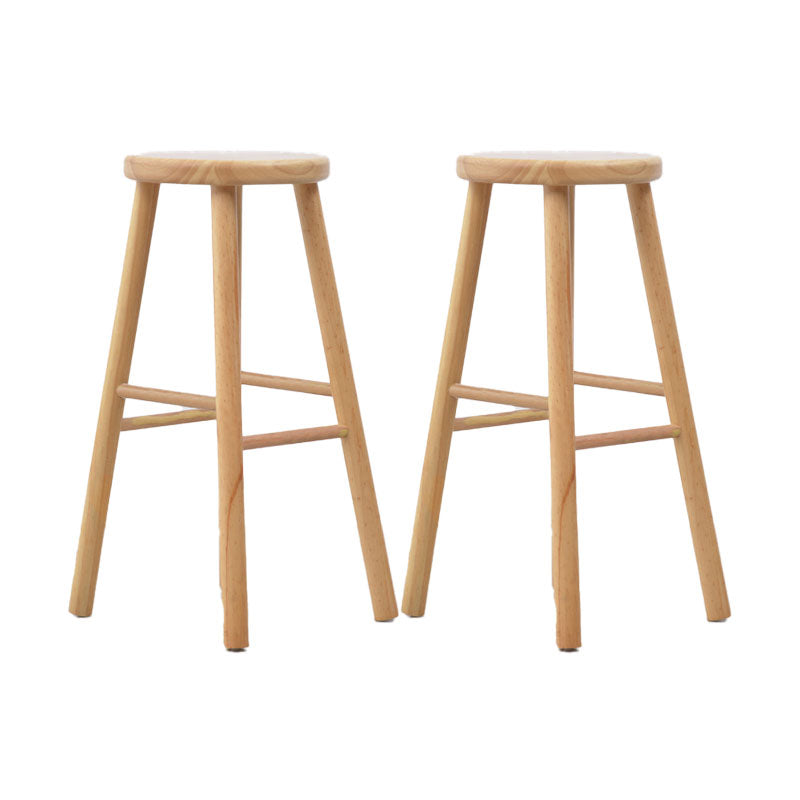 Modern Style Fixed Table Set 1/2 Pieces Solid Wood Rectangle Counter Set