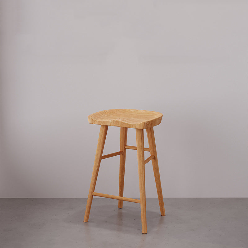 Modern Bar Table Set 1/5/9 Pieces Solid Wood Counter Table with Backless Stools