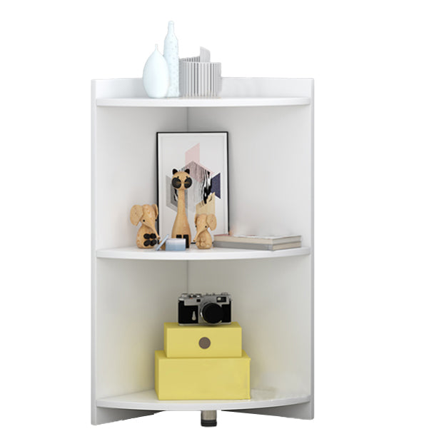Modern Engineered Wood Bookshelf Corner Book Shelf for Living Room
