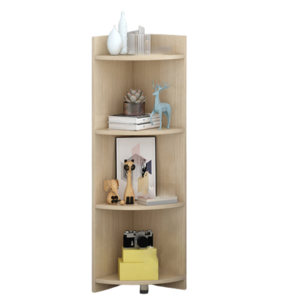 Modern Engineered Wood Bookshelf Corner Book Shelf for Living Room