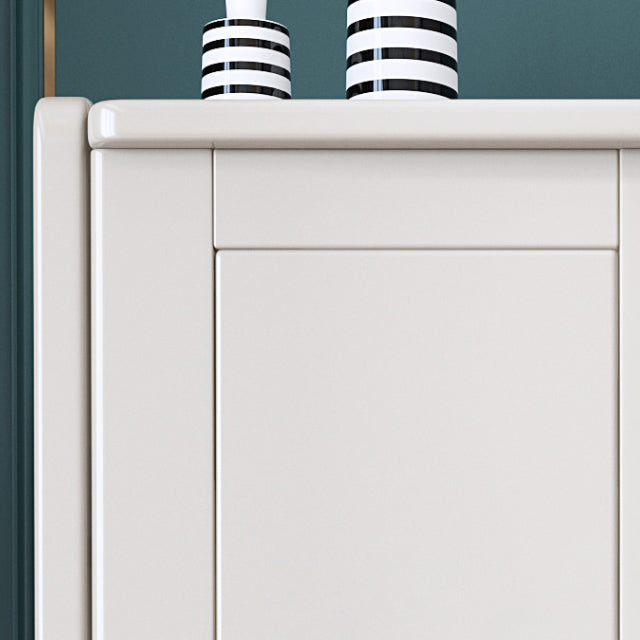 Traditional Rubberwood Wardrobe with Drawer Matte Finish Cabinet for Home