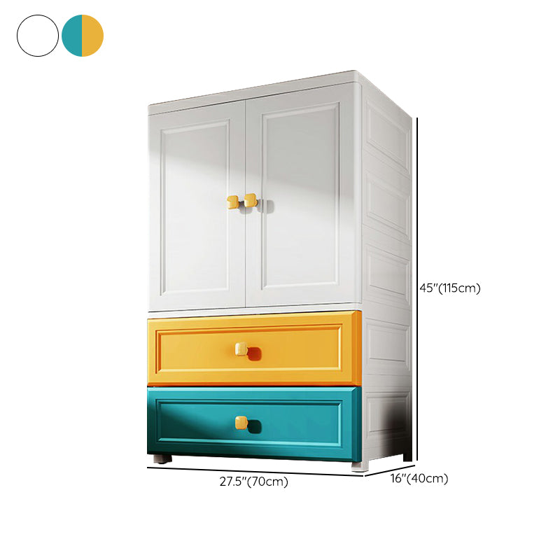 Plastic Wardrobe Cabinet Contemporary Wardrobe Armoire with Legs