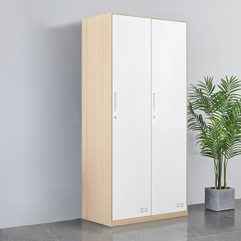 Metal Matte Finish Wardrobe Industrial Storage Cabinet with Hinged Doors