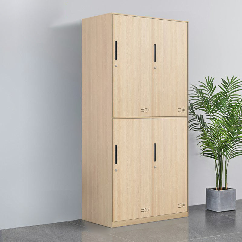 Metal Matte Finish Wardrobe Industrial Storage Cabinet with Hinged Doors