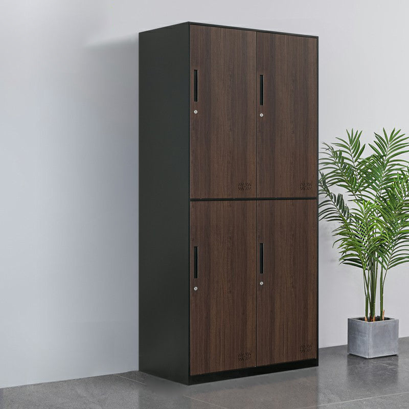 Metal Matte Finish Wardrobe Industrial Storage Cabinet with Hinged Doors