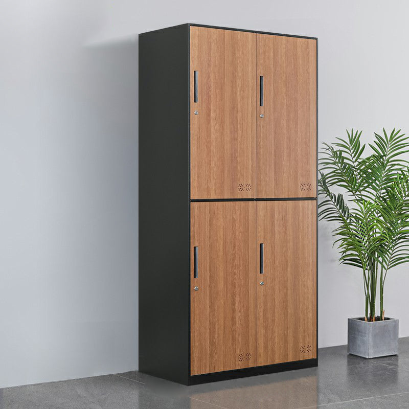 Metal Matte Finish Wardrobe Industrial Storage Cabinet with Hinged Doors