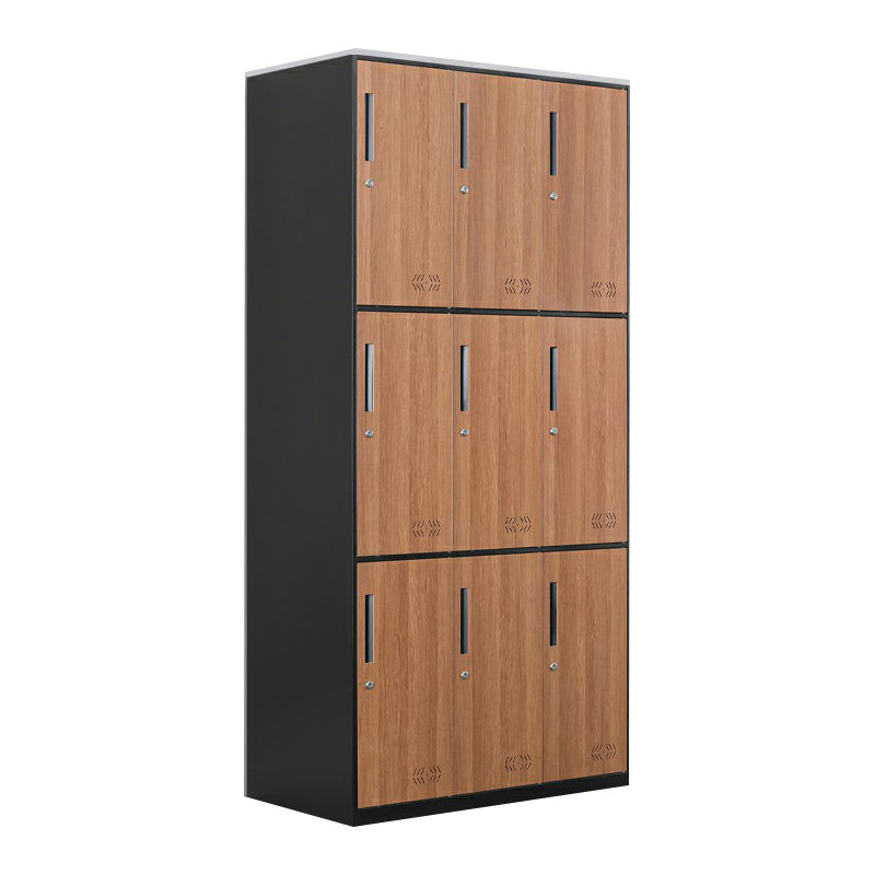 Metal Matte Finish Wardrobe Industrial Storage Cabinet with Hinged Doors