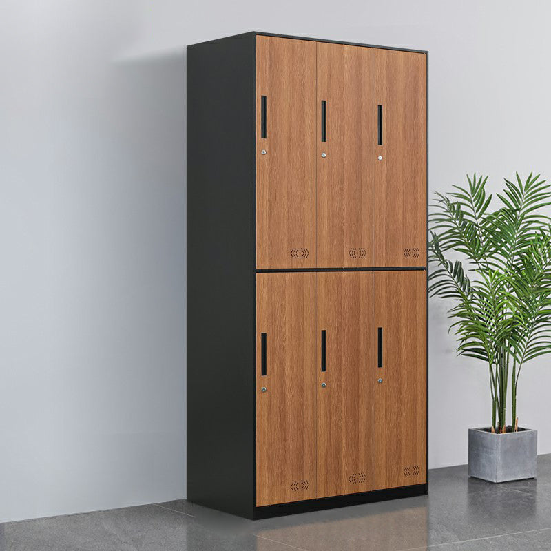 Metal Matte Finish Wardrobe Industrial Storage Cabinet with Hinged Doors