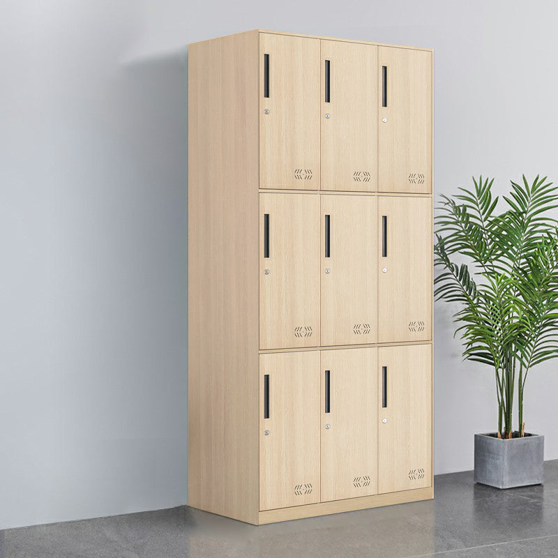 Metal Matte Finish Wardrobe Industrial Storage Cabinet with Hinged Doors