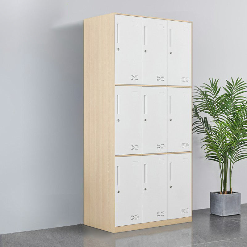 Metal Matte Finish Wardrobe Industrial Storage Cabinet with Hinged Doors