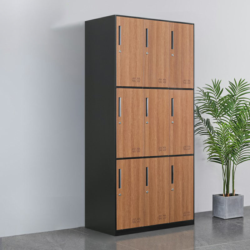 Metal Matte Finish Wardrobe Industrial Storage Cabinet with Hinged Doors