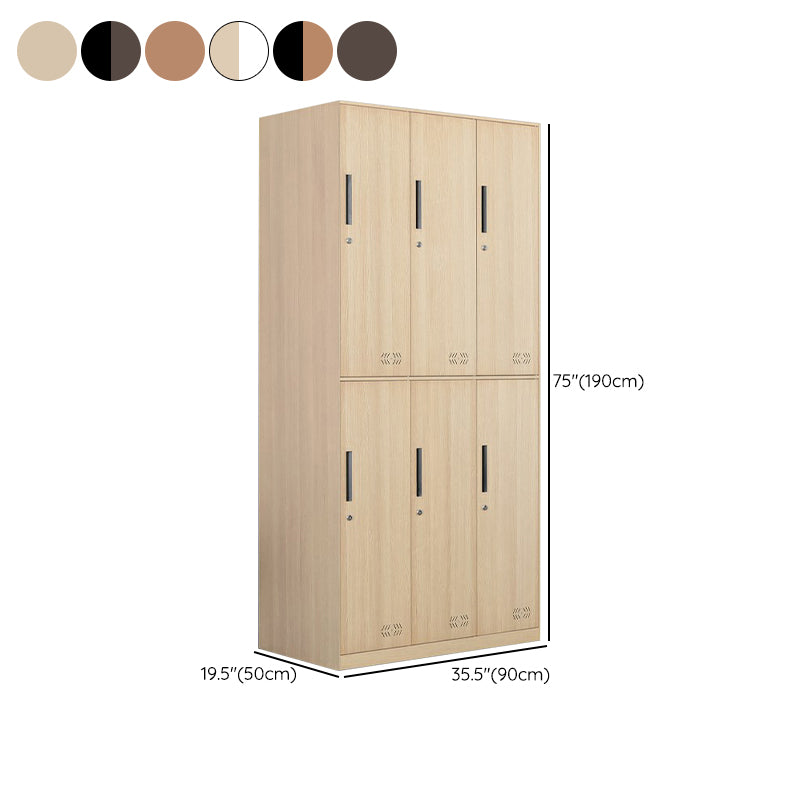 Metal Matte Finish Wardrobe Industrial Storage Cabinet with Hinged Doors