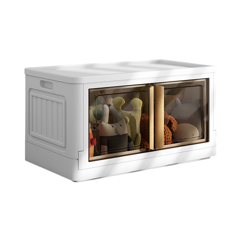 Contemporary Non-Hanging Armoire Plastic Freestanding Wardrobe Closet with Door