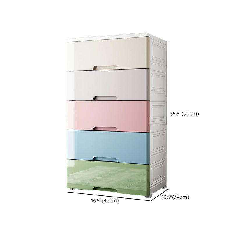 Plastic Storage Cabinet with Legs Modern Wardrobe Armoire for Home
