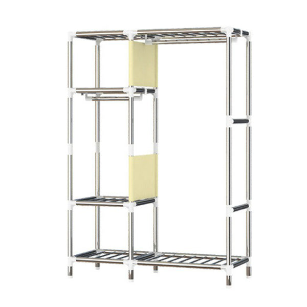 Contemporary Style Home Wardrobe Steel Wardrobe Closet with Shelves