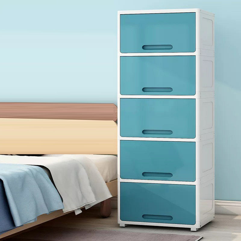 5-Door Storage Cabinet with Legs Non-Hanging Armoire for Home