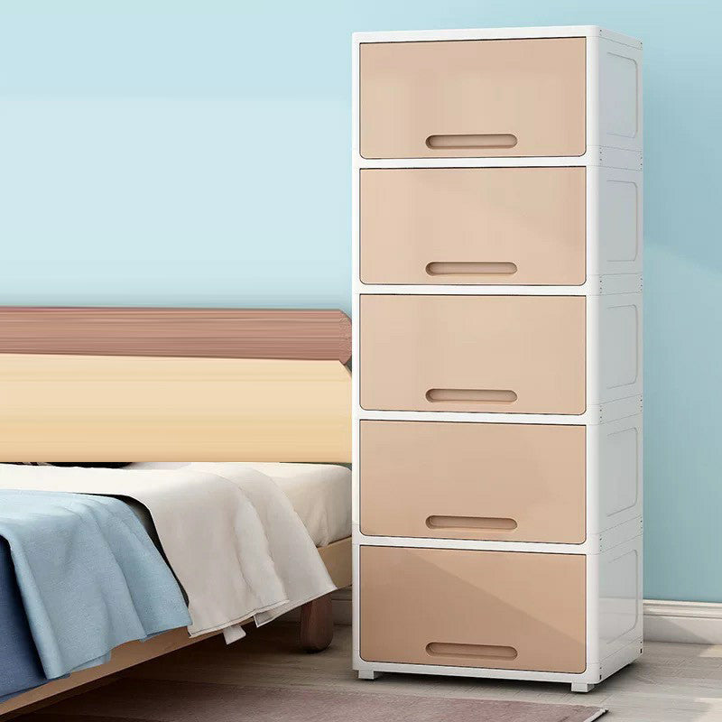 5-Door Storage Cabinet with Legs Non-Hanging Armoire for Home