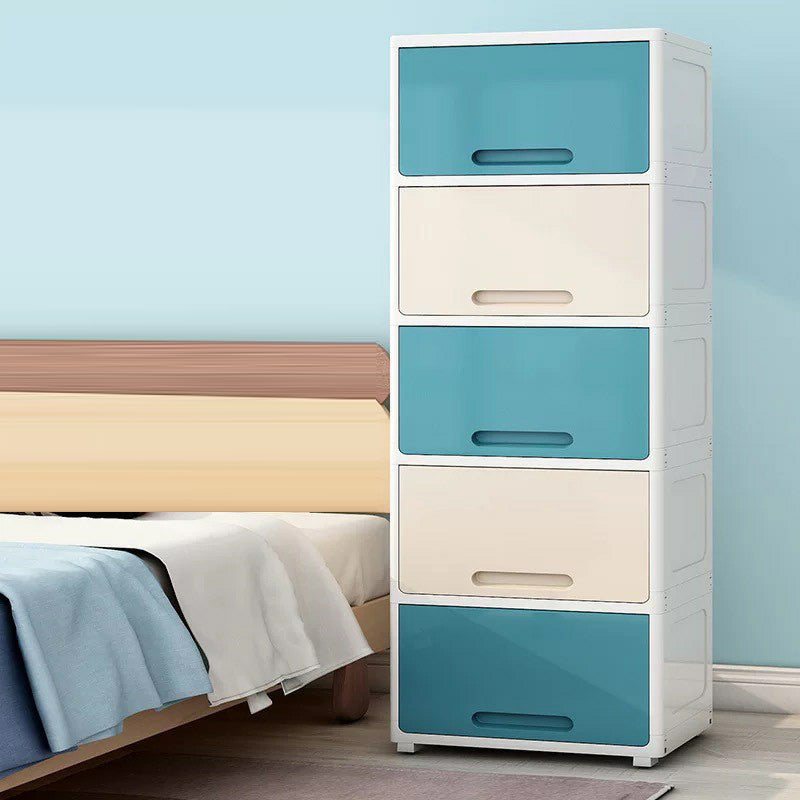 5-Door Storage Cabinet with Legs Non-Hanging Armoire for Home