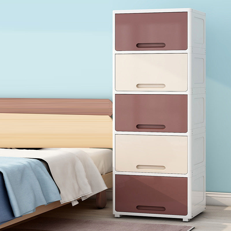 5-Door Storage Cabinet with Legs Non-Hanging Armoire for Home