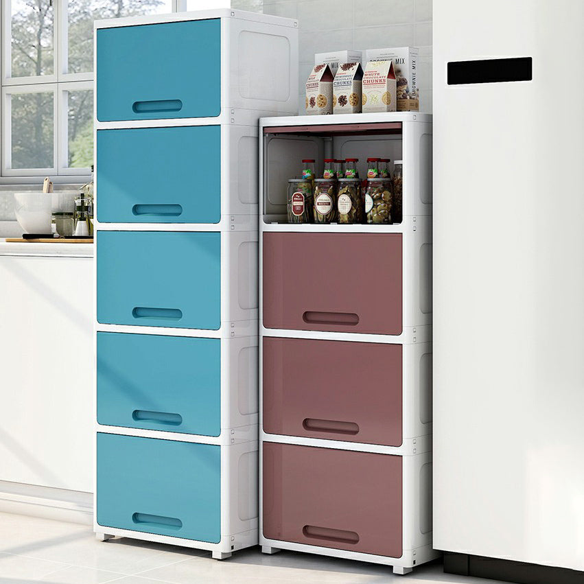 5-Door Storage Cabinet with Legs Non-Hanging Armoire for Home