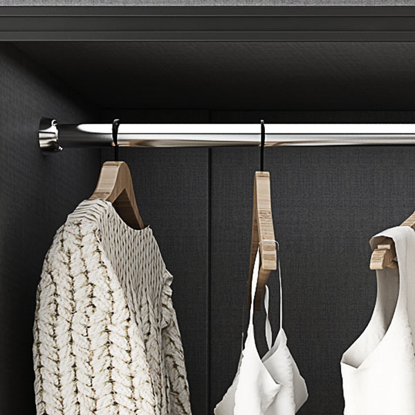 Modern Wooden Wardrobe White Bedroom Wardrobe Closet with 2 Doors