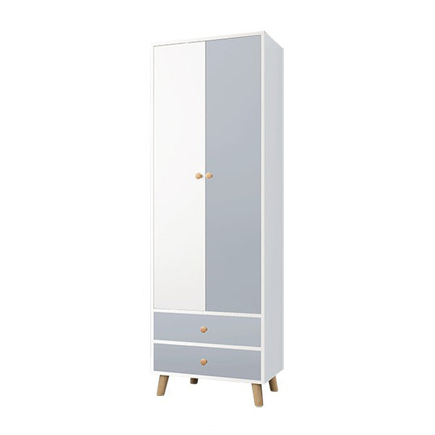 Contemporary Indoor Storage Cabinet Matte Finish Cabinet with Wooden Legs