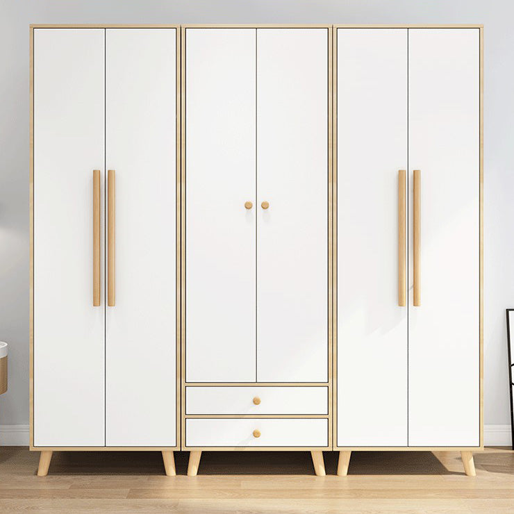 Contemporary Indoor Storage Cabinet Matte Finish Cabinet with Wooden Legs