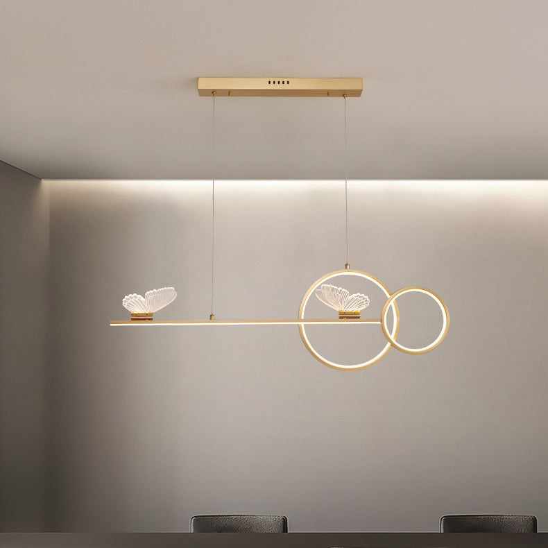 Gold Island Light Contemporary Pendant Lighting with Brass for Dining Room