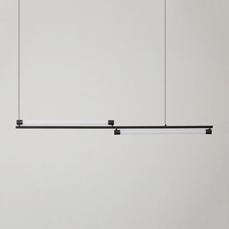 Brass LED Hanging Lamps Minimalism Island Light Fixture for Dining Room