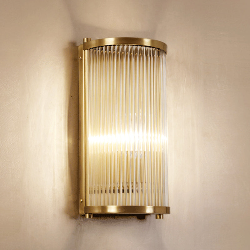 Wall Mounted Light Fixture Modern Glass Wall Mounted Lighting in Gold