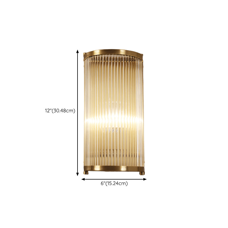 Wall Mounted Light Fixture Modern Glass Wall Mounted Lighting in Gold