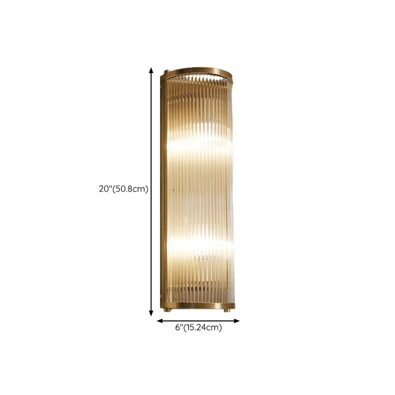 Wall Mounted Light Fixture Modern Glass Wall Mounted Lighting in Gold