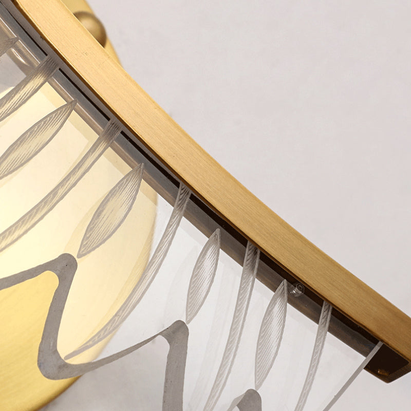 Unique Shape Wall Mounted Light Fixture Modern Wall Mounted Lighting in Gold