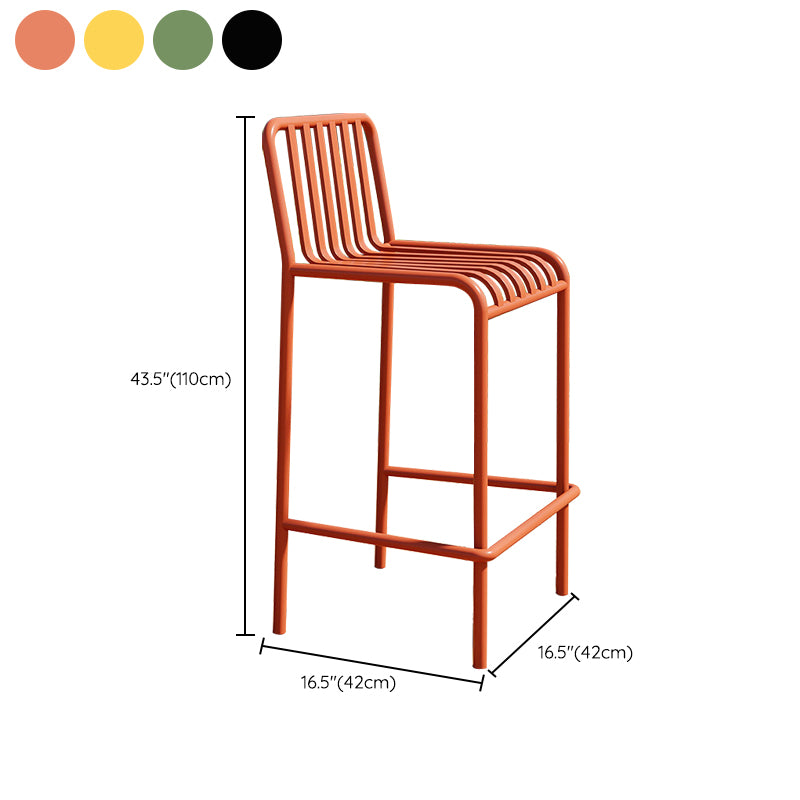 Modern Metal Round Dining Table Set 1/3/4 Pieces Counter Table Set for Outside