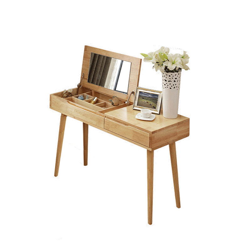 Scandinavian Make-up Vanity 17.71" Wide Vanity Tables with 1 Storage Drawer