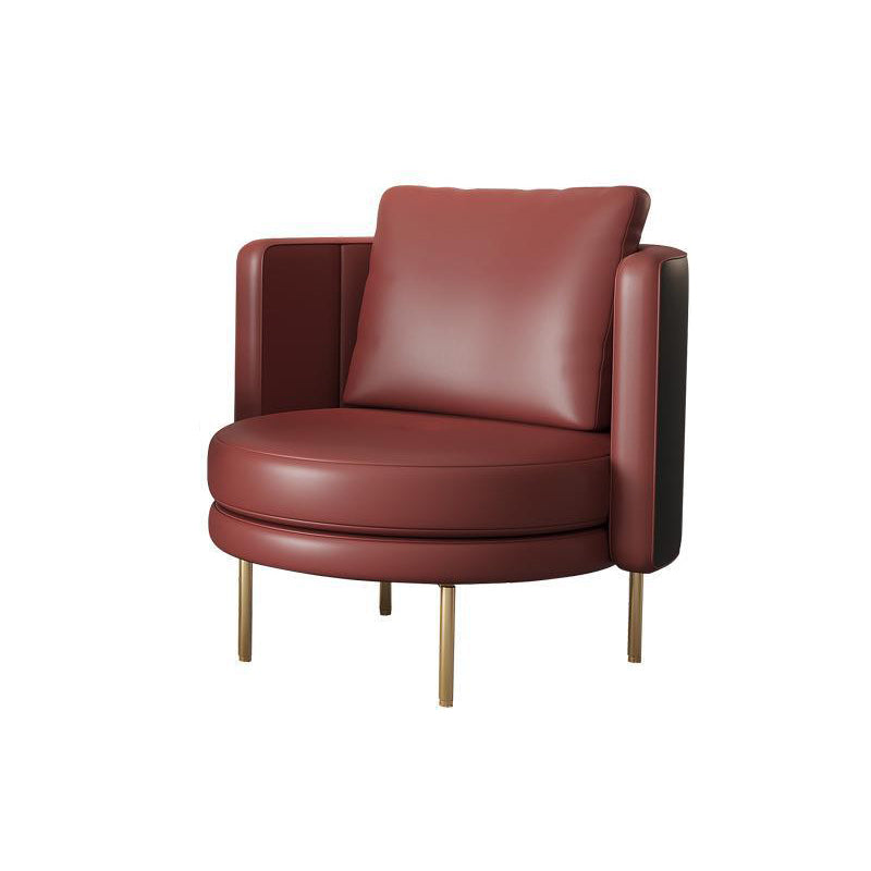27.55" Wide Parsons Chair Armless Chair with Pillow Back for Living Room