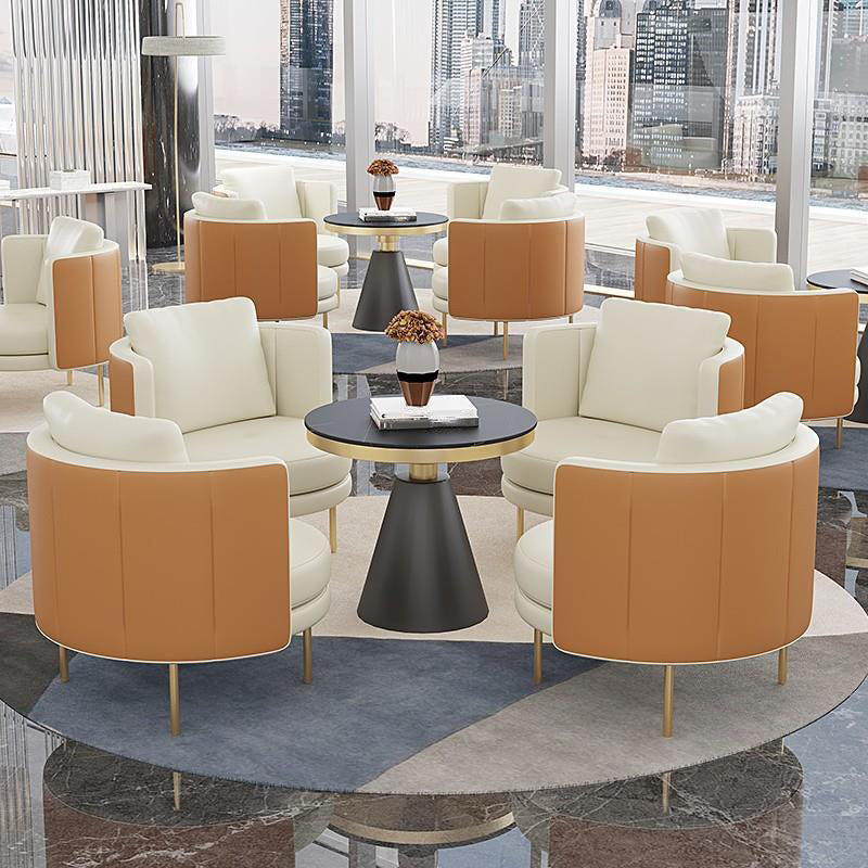 27.55" Wide Parsons Chair Armless Chair with Pillow Back for Living Room