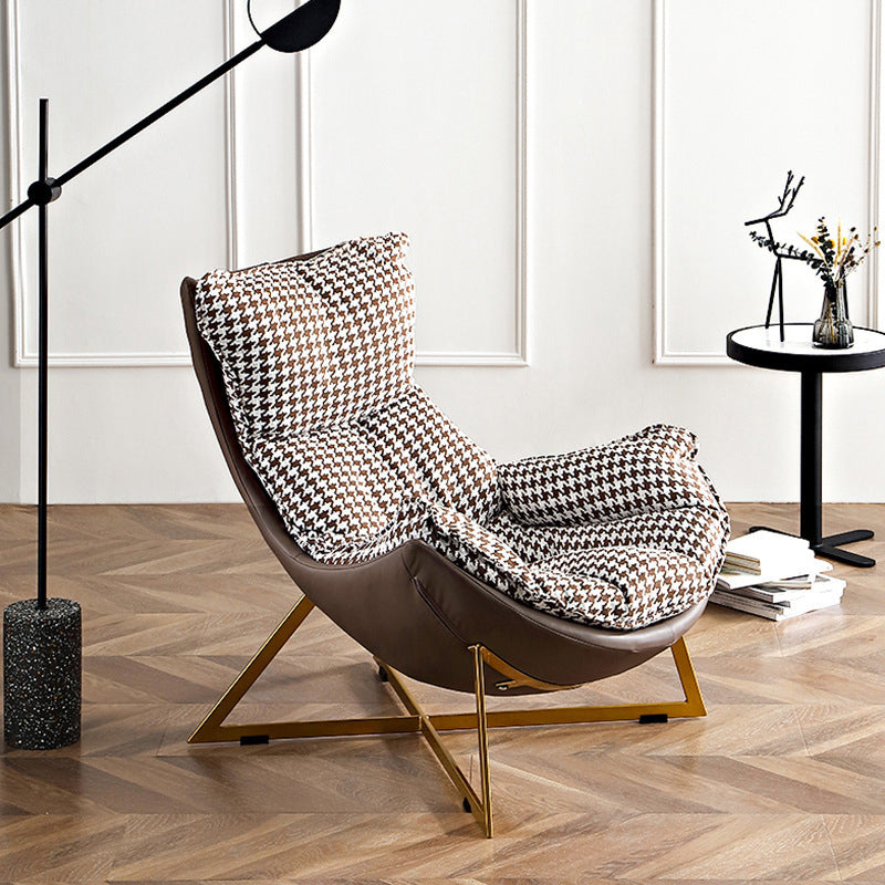 Faux Leather Accent Chair Armless Chair for Living Room, 29.52" Wide