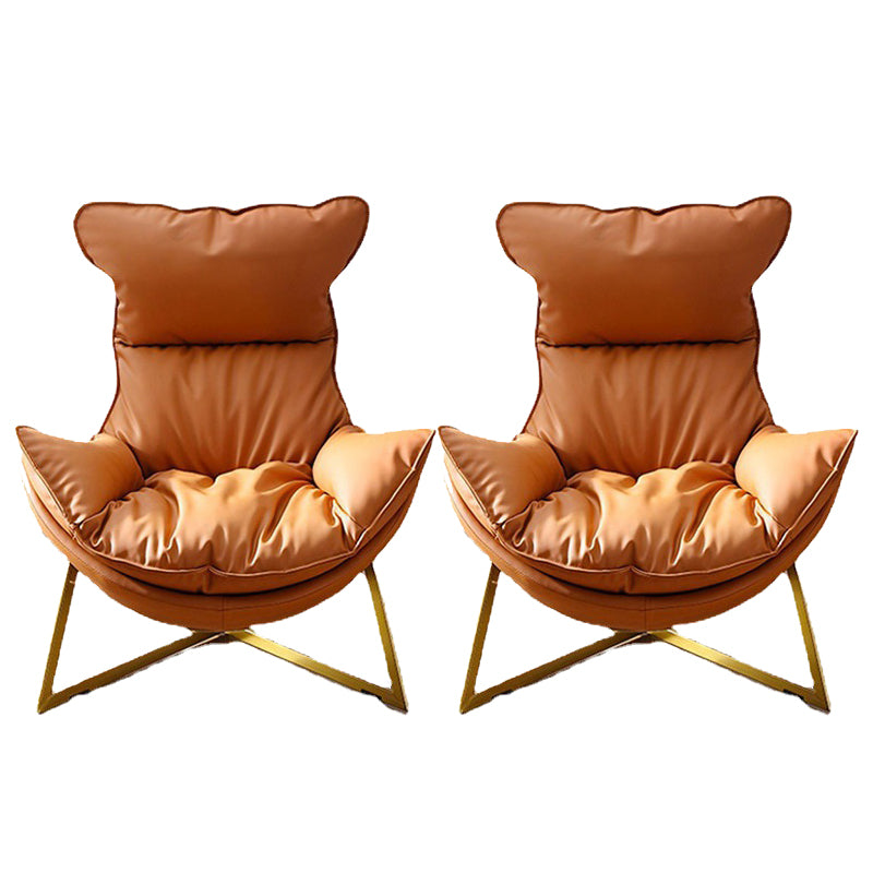 Faux Leather Accent Chair Armless Chair for Living Room, 29.52" Wide